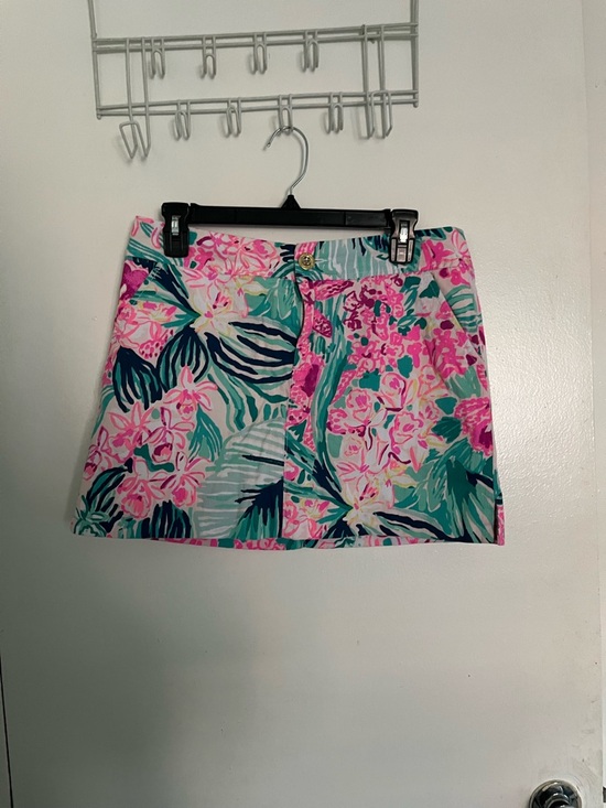 Lilly Pulitzer Dresses & Skirts - Lilly Pulitzer Tropical Floral Mini Skirt - Pink & Green